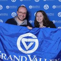 Lakers pose at Giving Tuesday photo booth